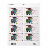 KINDEREN MET CHRISTMASGIFTEN ETIKET (Full Sheet)