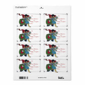 KINDEREN MET CHRISTMASGIFTEN ETIKET (Full Sheet)