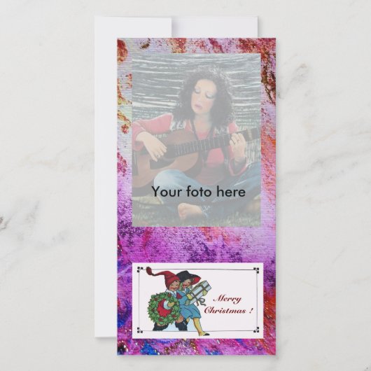 KINDEREN MET CHRISTMASGIFTEN FEESTDAGENKAART (Voorkant)