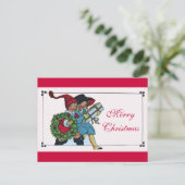 KINDEREN MET CHRISTMASGIFTEN FEESTDAGENKAART (Staand voorkant)