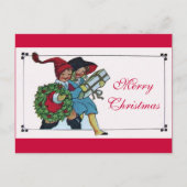 KINDEREN MET CHRISTMASGIFTEN FEESTDAGENKAART (Voorkant)