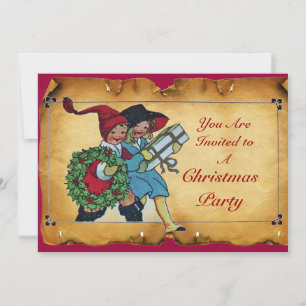 KINDEREN MET CHRISTMASGIFTEN - KAART