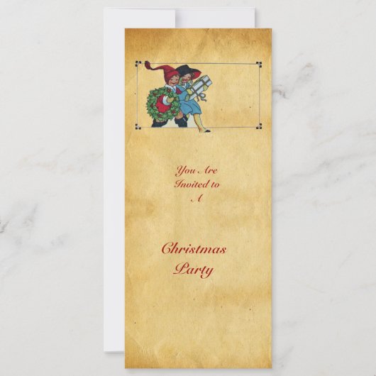 KINDEREN MET CHRISTMASGIFTEN - KAART (Voorkant)