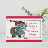 KINDEREN MET CHRISTMASGIFTEN KAART (Staand voorkant)