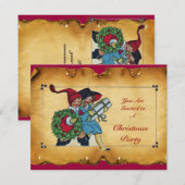 KINDEREN MET CHRISTMASGIFTEN - KAART (Voorkant / Achterkant)