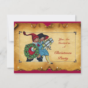 KINDEREN MET CHRISTMASGIFTEN - KAART