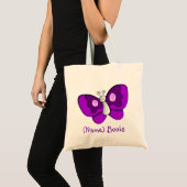 Kinderen met de naam id butterfly book canvas tas (Voorkant (product))