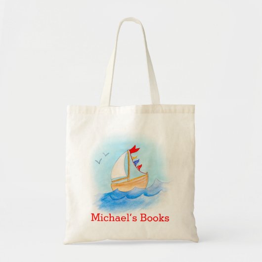 Kinderen met de naam id library canvas tas (Voorkant)