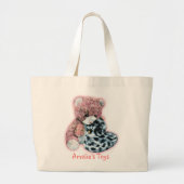 Kinderen met de naam id speelgoed of library canva grote tote bag (Voorkant)