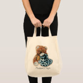 Kinderen met de naam id speelgoed of library canva tote bag (Voorkant (product))