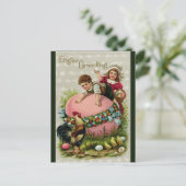  kinderen met een gigantische eicel briefkaart (Staand voorkant)