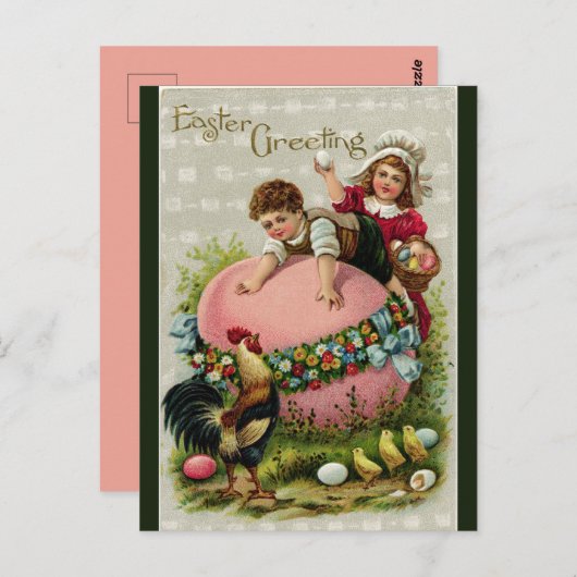 kinderen met een gigantische eicel briefkaart (Voorkant / Achterkant)