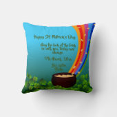 Kinderen met een groen Sint Patrick's Day-outfits Kussen (Achterkant)