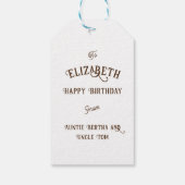 Kinderen met een Keltisch geïnspireerd AI Fox Cadeaulabel (Achterkant)