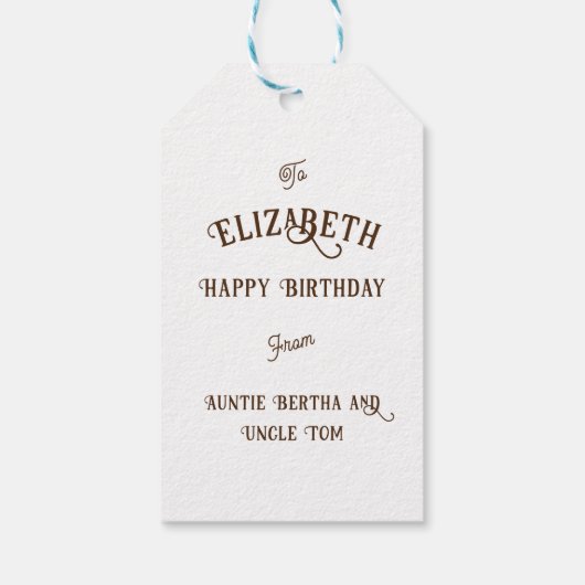 Kinderen met een Keltisch geïnspireerd AI Fox Cadeaulabel (Achterkant)