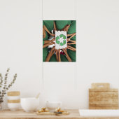 Kinderen met een recyclingteken poster (Keuken)