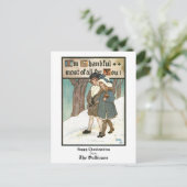  kinderen met een Thanksgiving begroeting Feestdagenkaart (Staand voorkant)