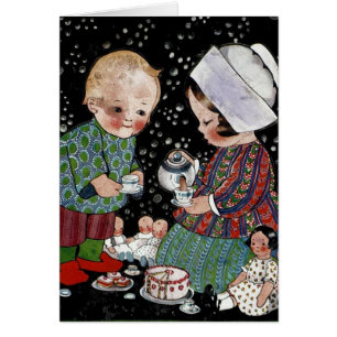 kinderen met een tijdelijke Tea Party