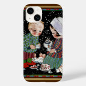  kinderen met een tijdelijke Tea Party Case-Mate iPhone Case (Achterkant)
