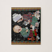  kinderen met een tijdelijke Tea Party Legpuzzel (Verticaal)