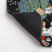  kinderen met een tijdelijke Tea Party Muismat (Hoek)