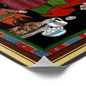  kinderen met een tijdelijke Tea Party Poster (Hoek)