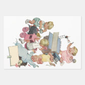  kinderen met flauwvallen met Speelgoed Inpakpapier Vel (Voorkant 2)