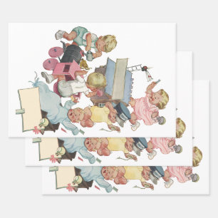 kinderen met flauwvallen met Speelgoed Inpakpapier Vel