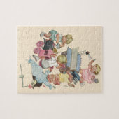  kinderen met flauwvallen met Speelgoed Legpuzzel (Horizontaal)