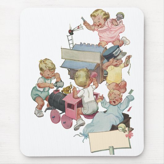  kinderen met flauwvallen met Speelgoed Muismat (Voorkant)
