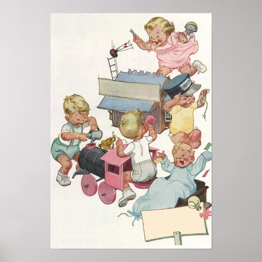  kinderen met flauwvallen met Speelgoed Poster (Voorkant)