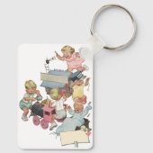  kinderen met flauwvallen met Speelgoed Sleutelhanger (Achterkant)