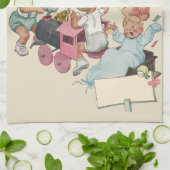  kinderen met flauwvallen met Speelgoed Theedoek (Gevouwen)