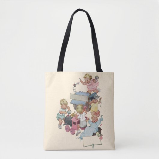 kinderen met flauwvallen met Speelgoed Tote Bag (Voorkant)