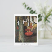 Kinderen met geit van Paula Modersohn-Becker Briefkaart (Staand voorkant)