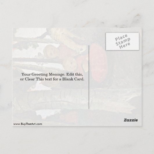 Kinderen met geit van Paula Modersohn-Becker Briefkaart (Achterkant)