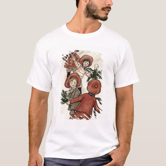 Kinderen met Holly Throwing Snowball T-shirt (Voorkant)