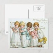 Kinderen met hun lijst briefkaart (Voorkant / Achterkant)