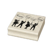 Kinderen met Inspirerend tekstballonnen Rubberstempel (Stempel)