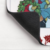 KINDEREN MET KERSTCADEAUS EN RODE BLOEMEN MUISMAT (Hoek)