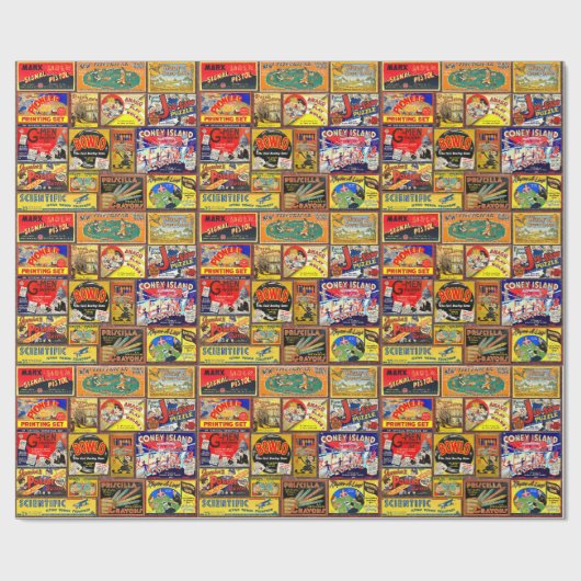 KINDEREN MET  KINDEREN KOPEN KORTKOELPAPIER CADEAUPAPIER (Vlak)