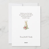 kinderen met lammeren en paasbundels feestdagenkaart (Achterkant)