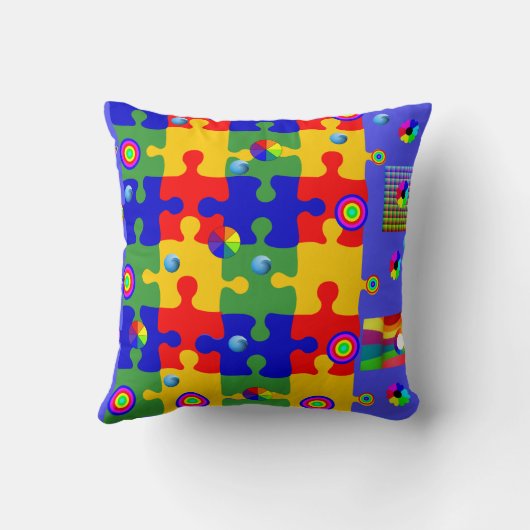 kinderen met loodgieterij kussen (Achterkant)