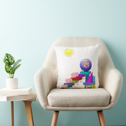 kinderen met loodgieterij kussen (Stoel)