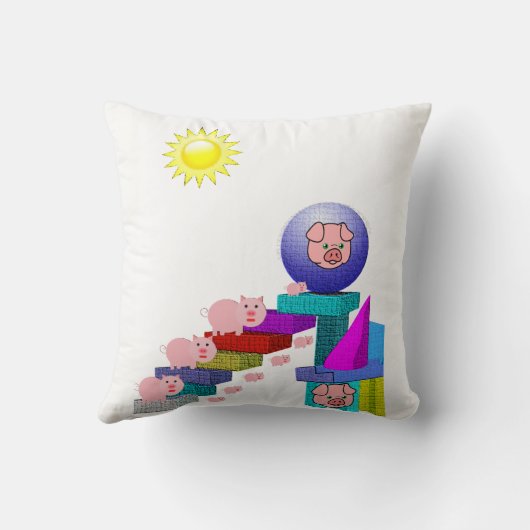 kinderen met loodgieterij kussen (Achterkant)