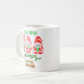 KINDEREN MET MIJN GNOMIES grappige kerst Koffiemok (Voorkant links)