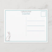  kinderen met paasBunnies en eieren Briefkaart (Achterkant)