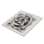  kinderen met persoonlijke illustratie van schapen tegeltje (Zijkant)