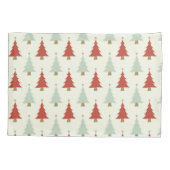 Kinderen met rode rode kerstaven voor de Cute Rust Kussensloop (Achterkant-Links)