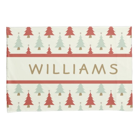 Kinderen met rode rode kerstaven voor de Cute Rust Kussensloop (Voorkant-Rechts)